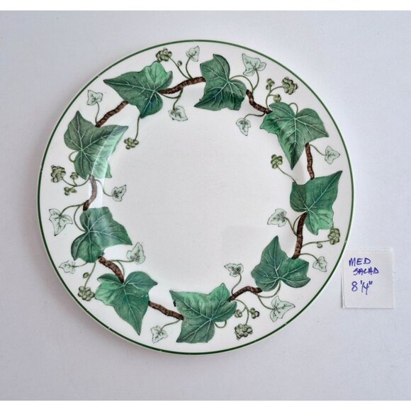 Wedgwood Napoleon Ivy Pattern Salad Dessert Plate 8.25" Queens Ware England - Picture 10 of 10